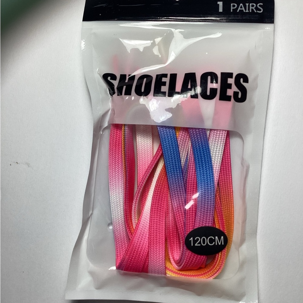 Rainbow/ Multicolored Shoelaces 120CM.**Unisex**